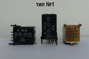 Реле РЭН-33 вертик. надпись со схемой (тип 1)